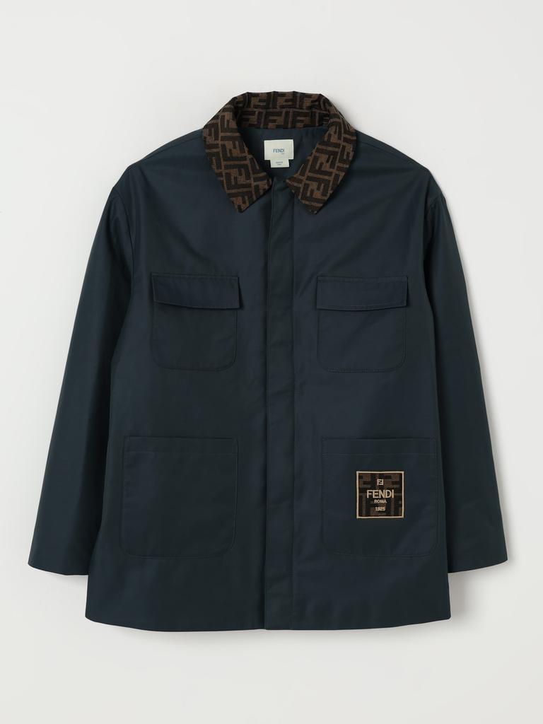 FENDI kids ジャケット Fendi Kids Pink Green Check Tartan Jacket Back to School Style