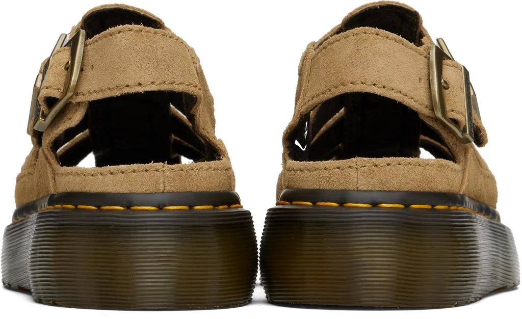 Dr. Martens Tan Wrenlie Bronx Suede Fisherman Sandals 2