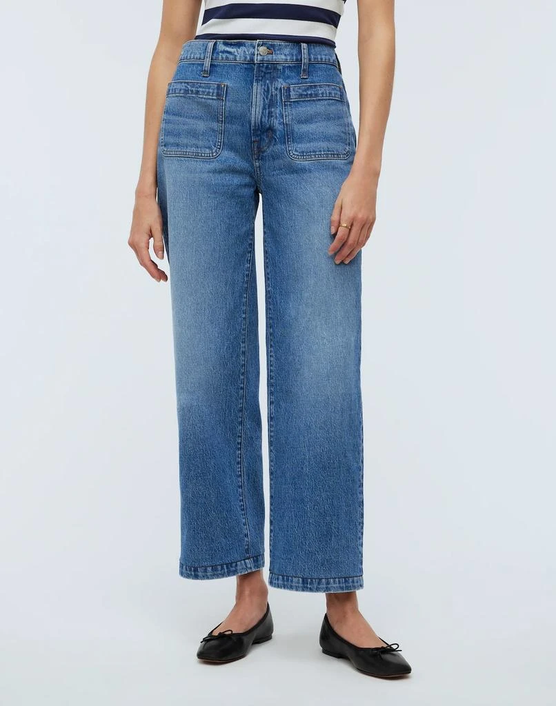 Madewell The Emmett Wide-Leg Full Length Jean: Patch Pocket Edition 2