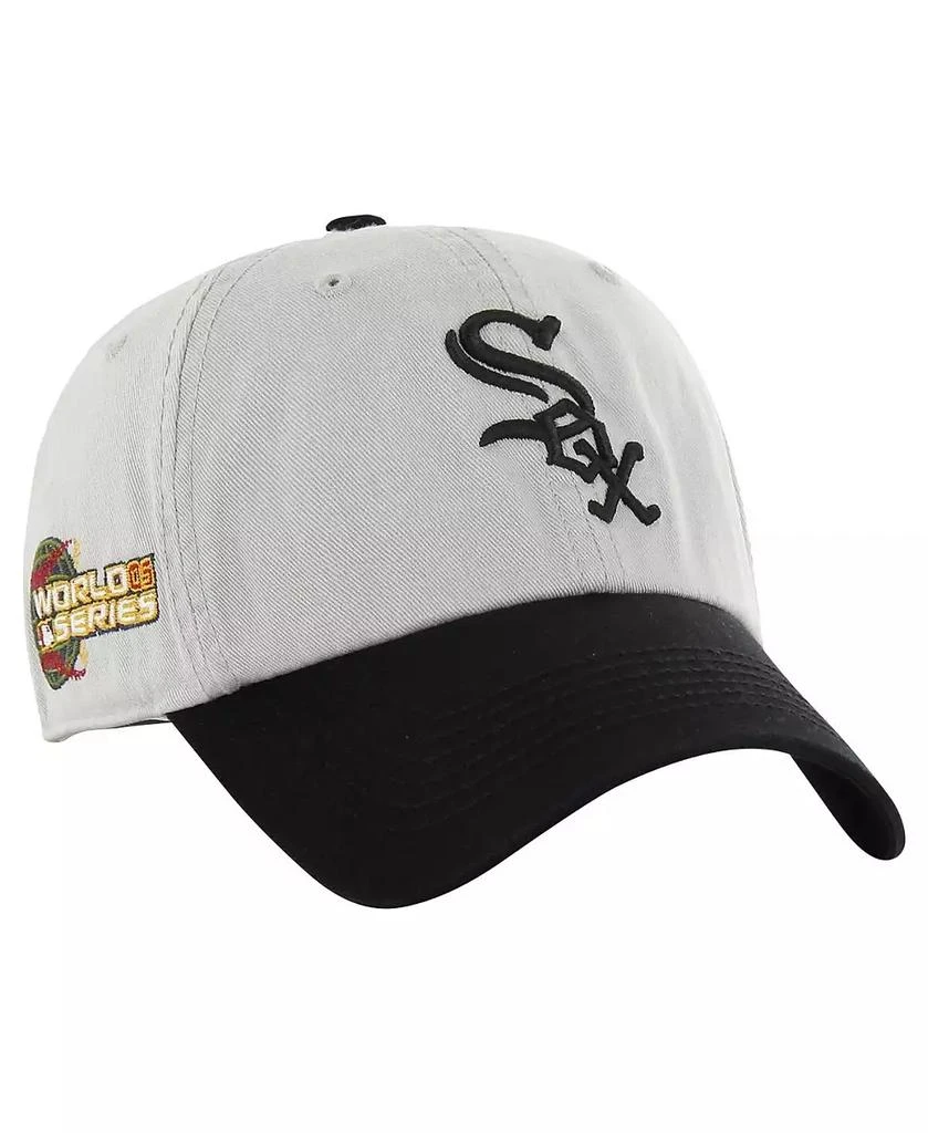47 Brand Men's Gray/Black Chicago White Sox Sure Shot Classic Franchise Fitted Hat 1