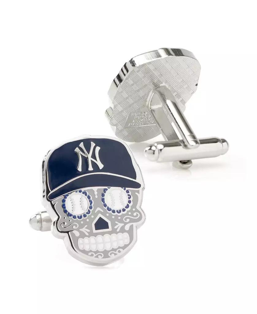 MLB Men's New York Yankees Sugar Skull Cufflinks