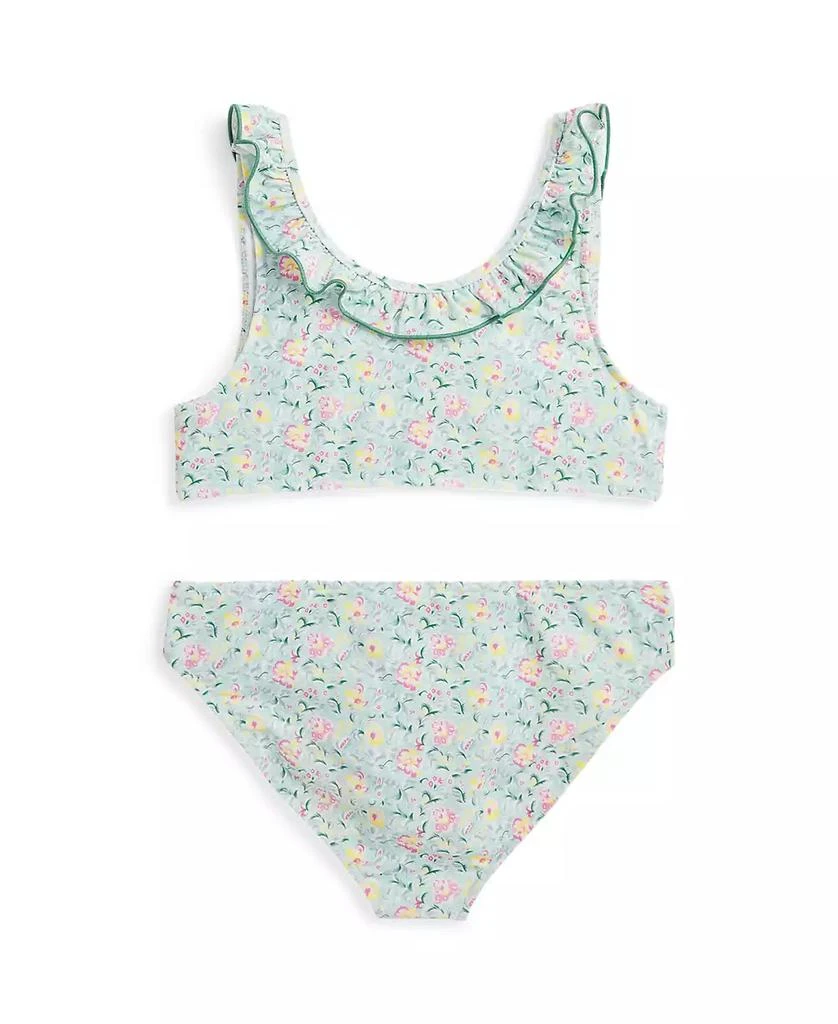 Ralph Lauren Big Girls Floral Ruffled Two-Piece Swimsuit 2