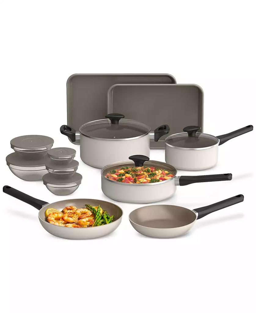 Bella 21-Piece Nonstick Cookware, Bakeware &  Bowls Set