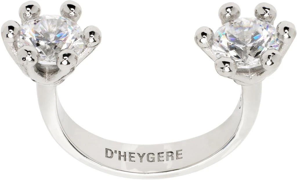 D'heygere Silver 'Toi et Moi' Ring 1