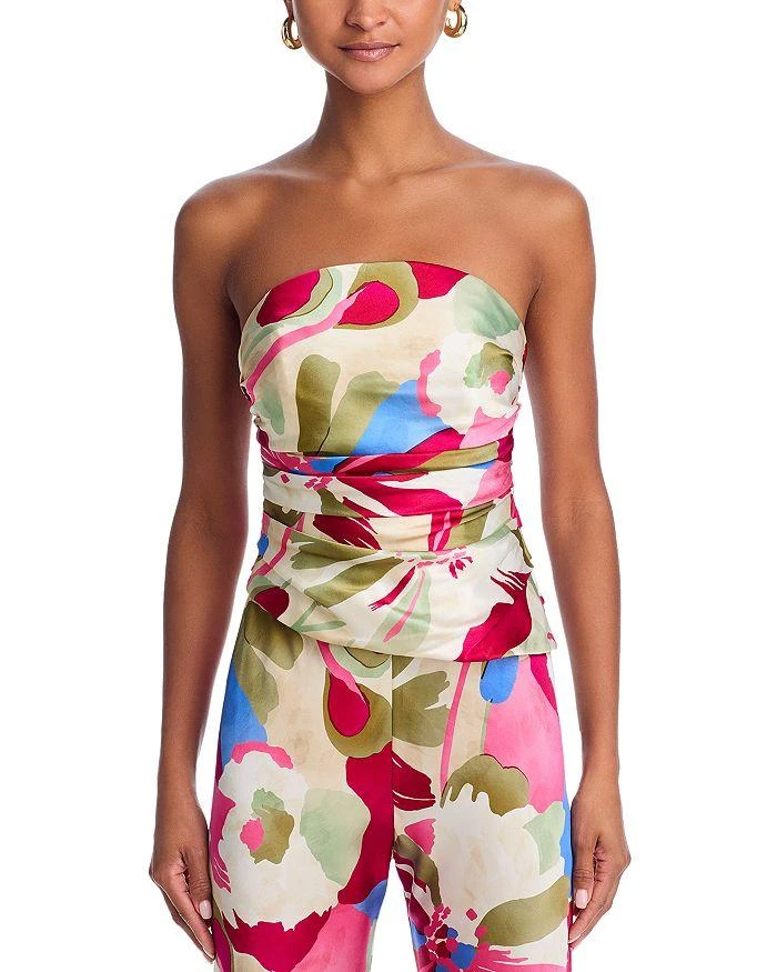 Cult Gaia Krisha Gathered Strapless Top 6