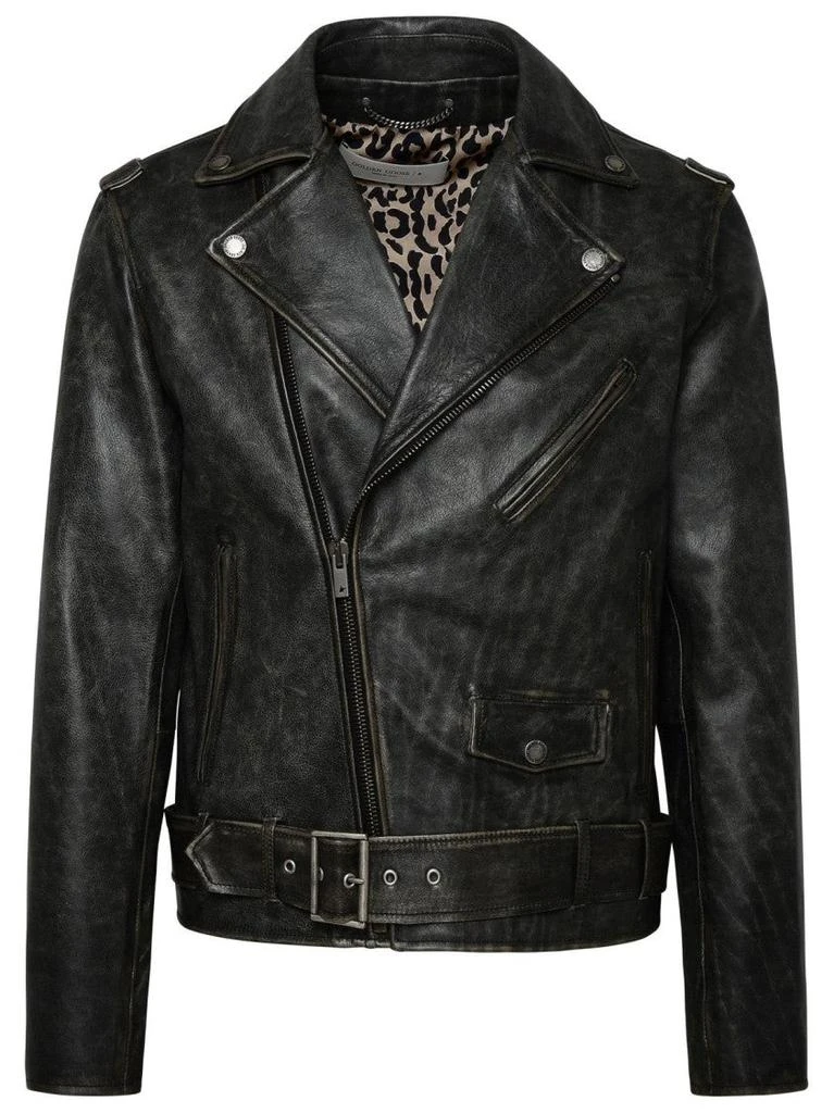 Golden Goose Leather Biker Jacket 1