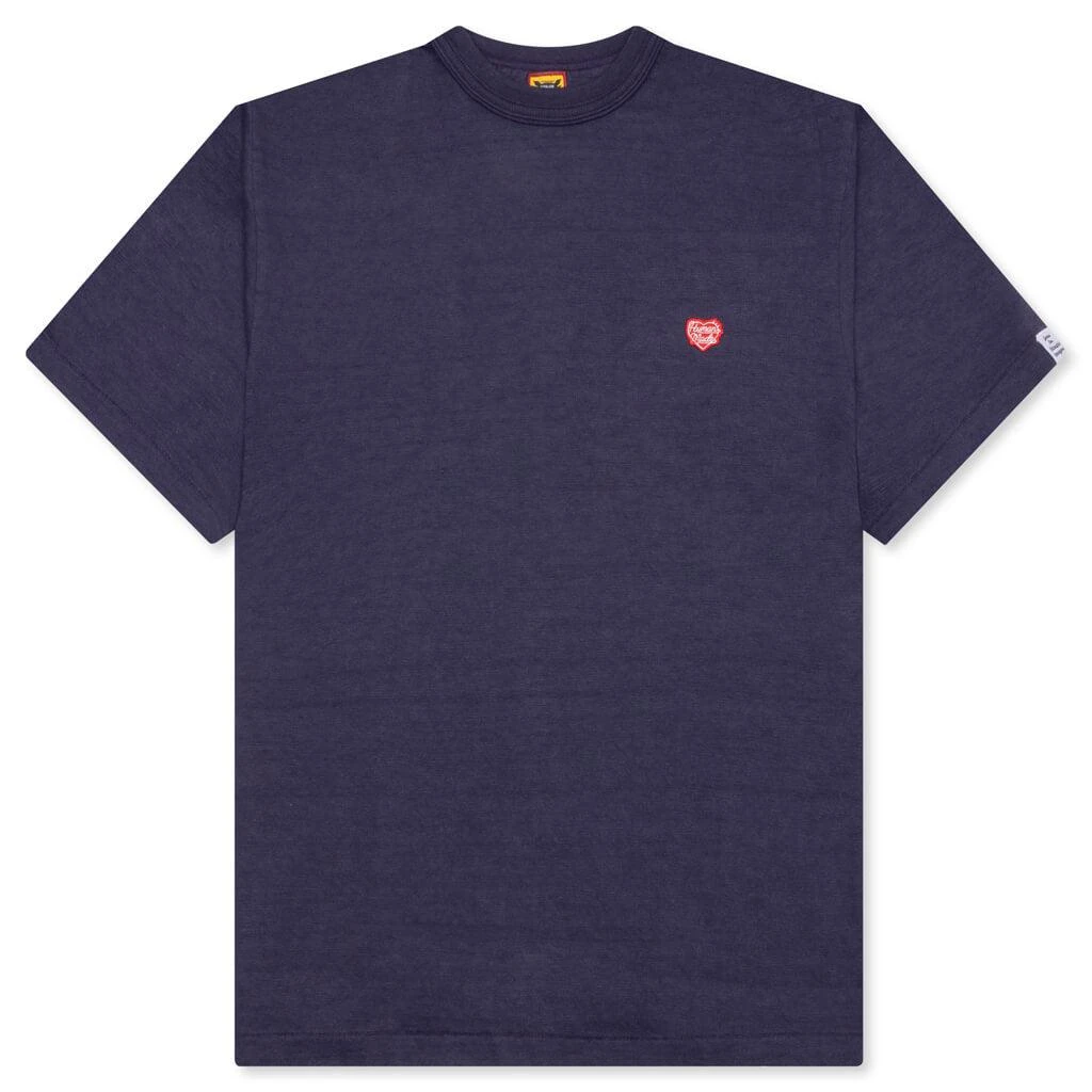 Human Made Heart Badge T-Shirt - Navy 1