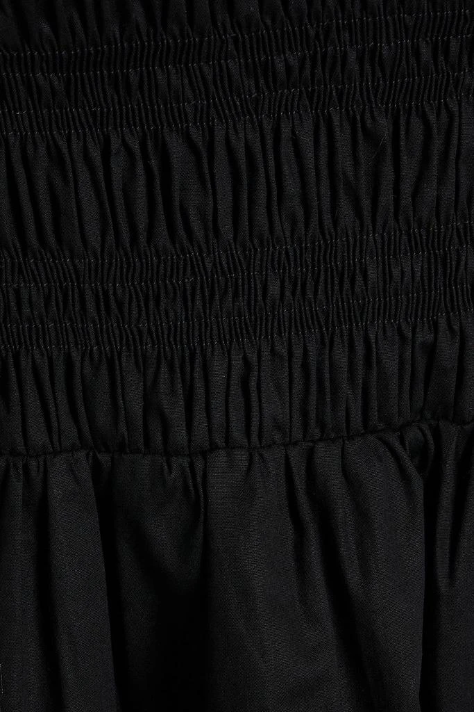 HVN Lucy shirred cotton-blend poplin midi dress 4