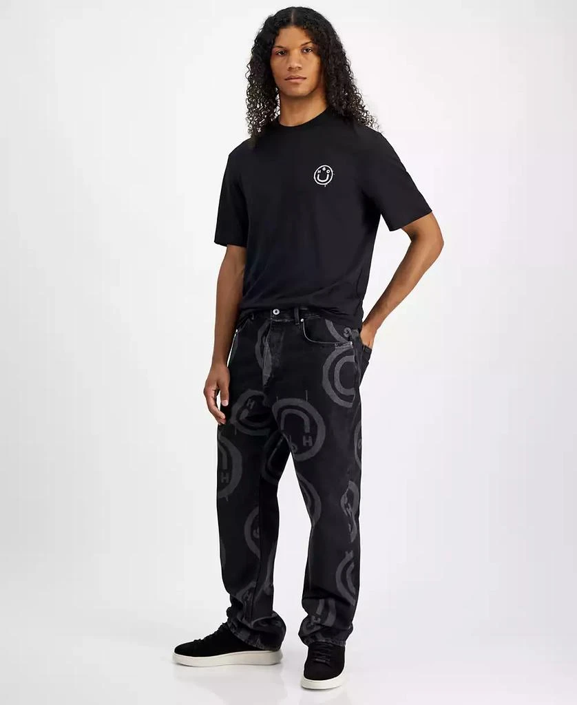 Hugo Boss Men's Nate Relaxed Fit Logo Print Jeans 1