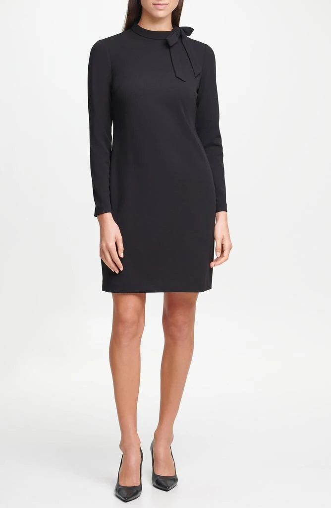 navy blue dress for baby girl Calvin Klein Plus Size W18 Tulip-Sleeve Midi Dress Indigo Color 