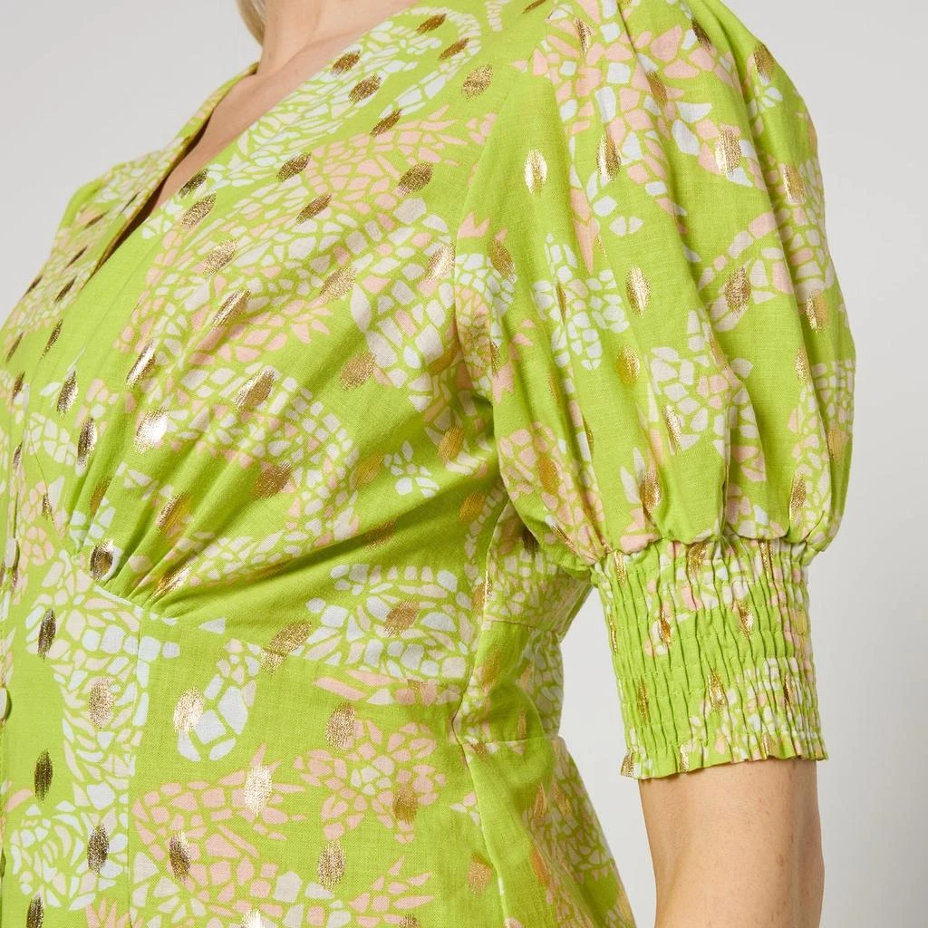Never Fully Dressed Never Fully Dressed Lindos Printed Cotton-Blend Dress 3