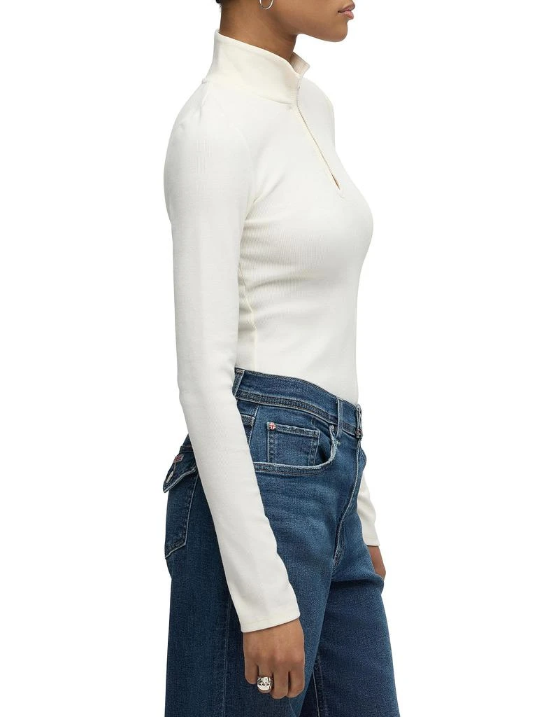 Hudson Cotton-Blend Long-Sleeve Bodysuit 2