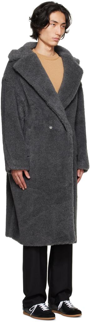 Max Mara Gray Teddy Bear Icon Coat - Coats - BeyondStyle