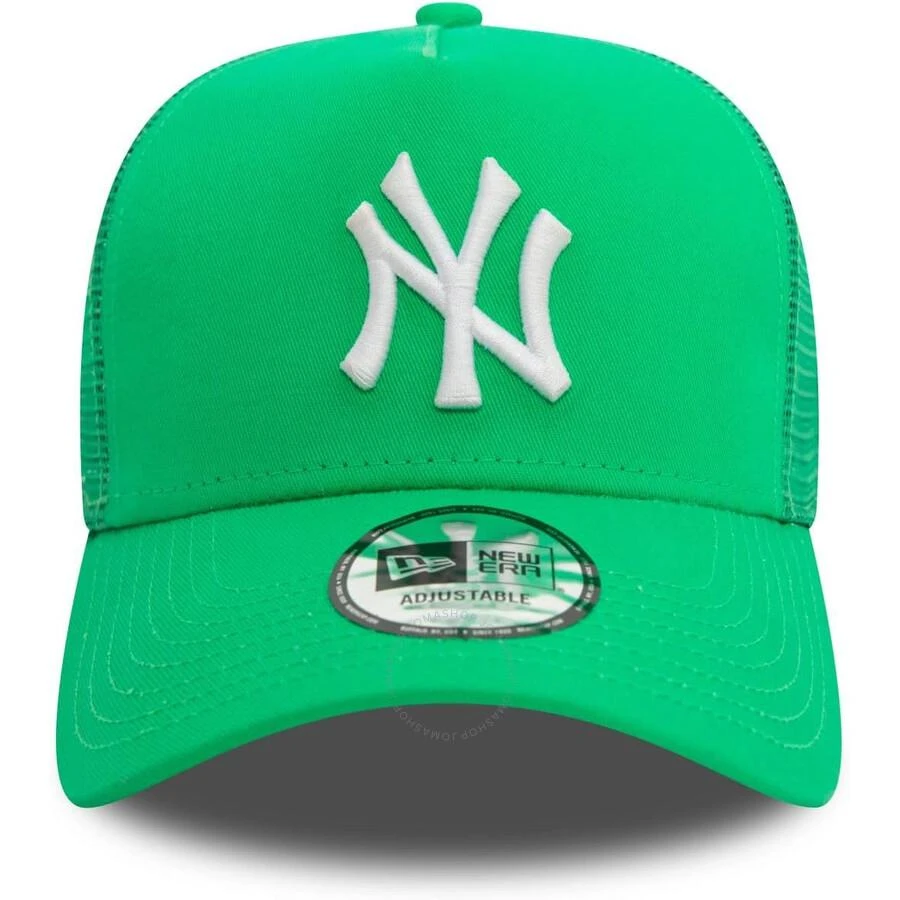 New Era A-Frame Mesh Trucker Cap - New York Yankees Green 3