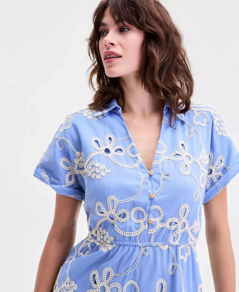 Sam Edelman Women's Rope-Embroidered Eyelet Dress - Dresses & Skirts - Free  Shipping - BeyondStyle