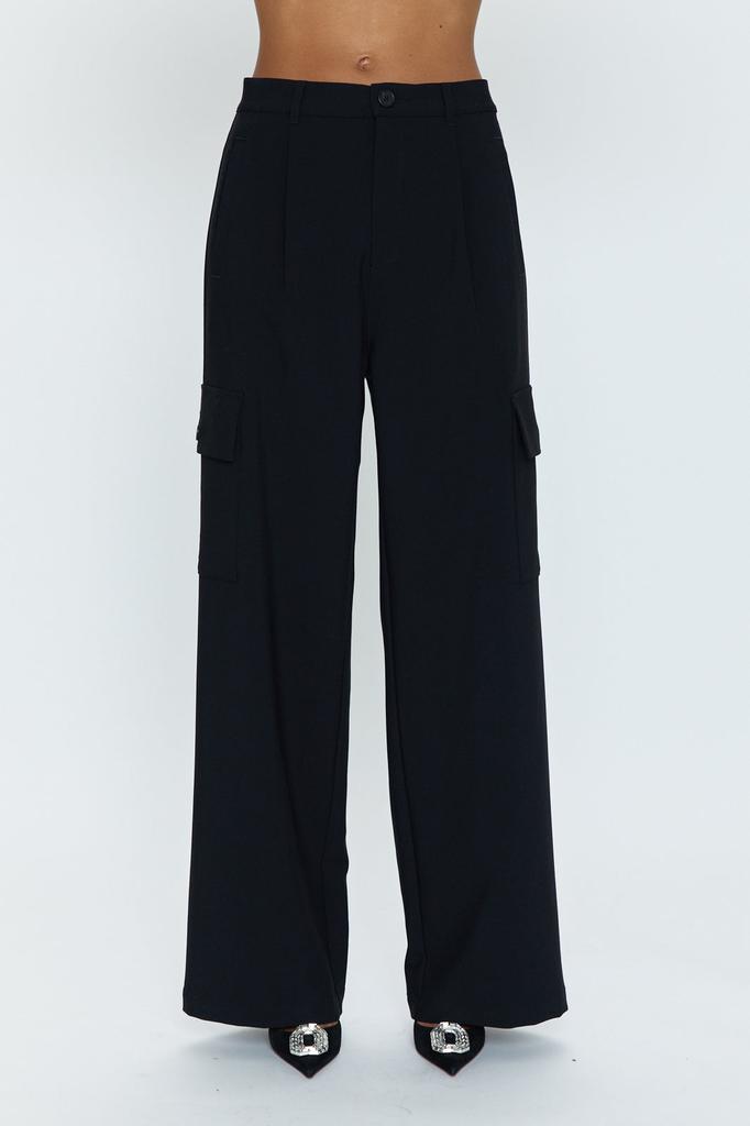 Pistola Denim Brynn High Rise Relaxed Cargo - Black