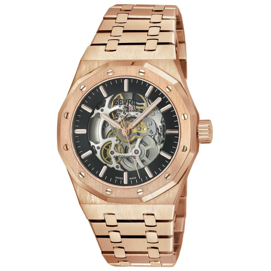 Gevril Gotham Automatic Black Dial Men's Watch 49422B 1