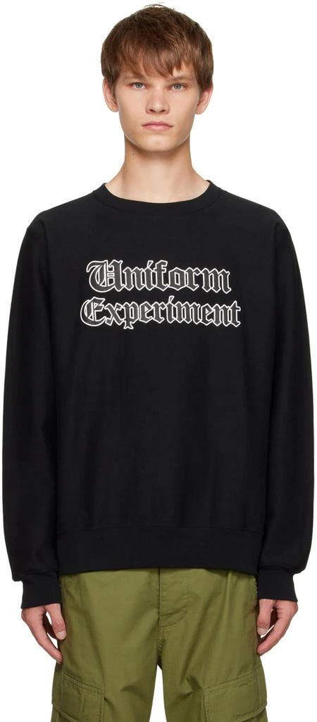 Uniform Experiment Black Printed Sweatshirt 1