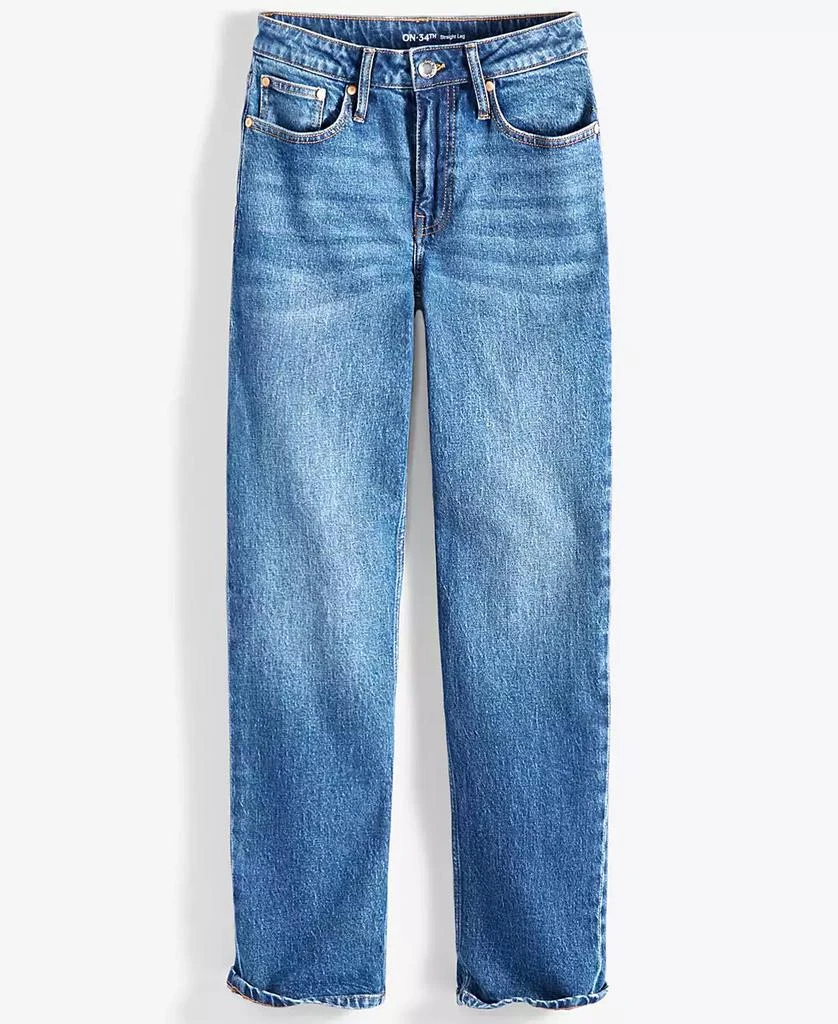 On 34th Women's High Rise Straight-Leg Jeans, Regular and Short, Created for Macy's 5