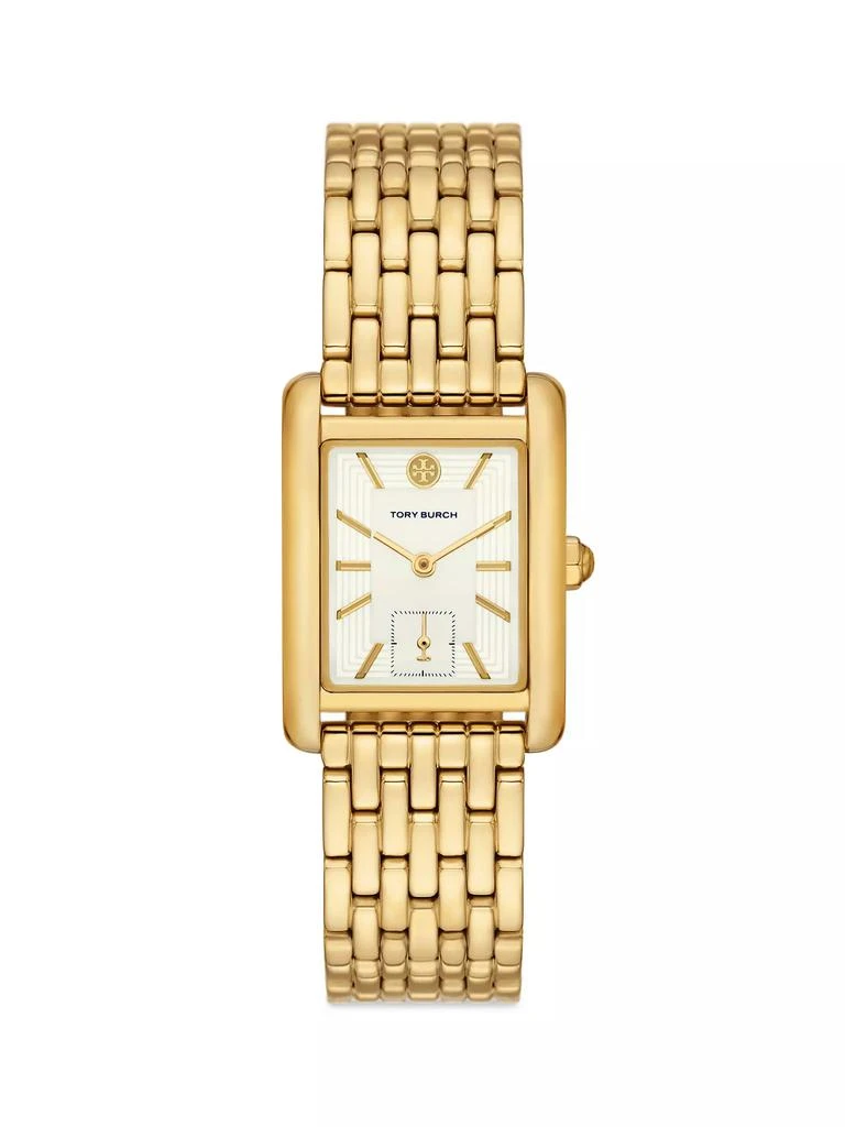 Tory Burch Eleanor Goldtone Stainless Steel Bracelet Watch 1