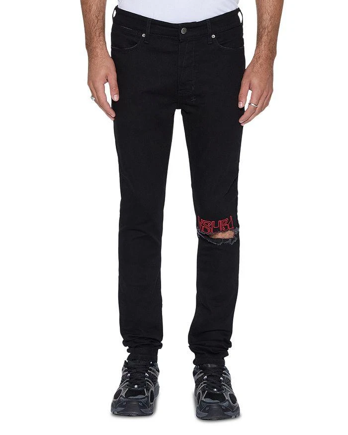 Ksubi Van Winkle Laid Back Skinny Jeans in Black 1