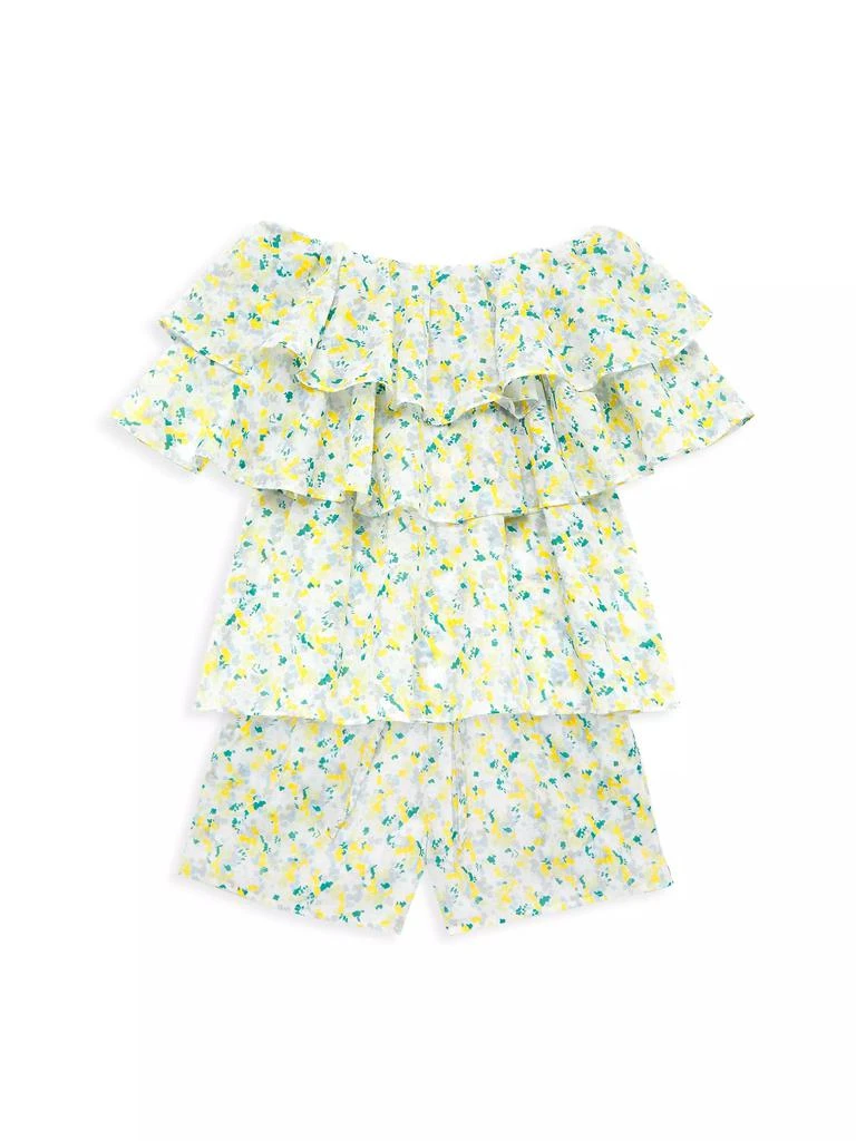 Something Navy Baby Girl's, Little Girl's & Girl's Floral Shorts 2