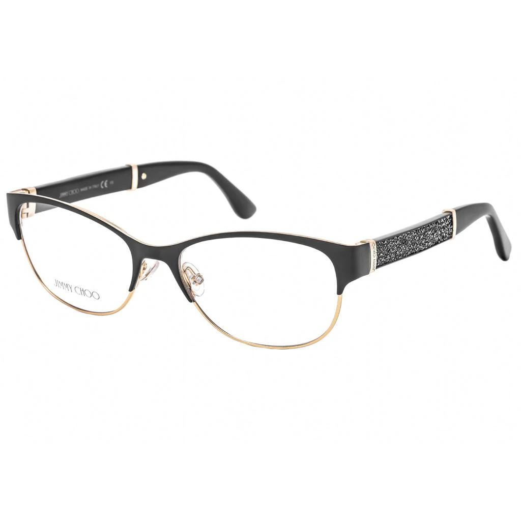 Jimmy Choo Jimmy Choo Women's Eyeglasses - Clear Lens Matte Black/Gold Glitter | JC 180 017J 00 1