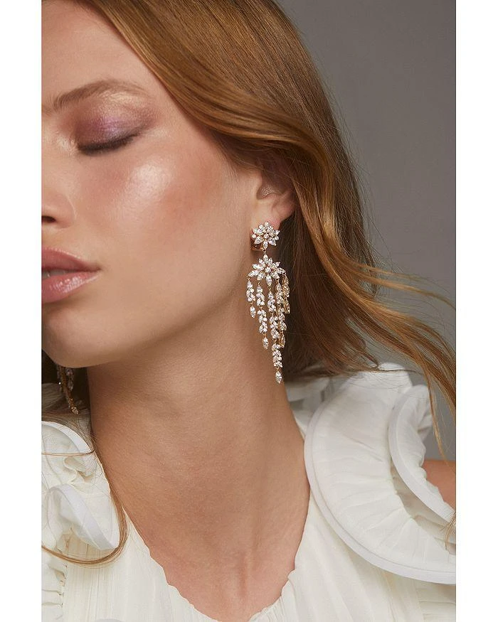 Nadri Sav Cubic Zirconia Cluster Chandelier Earrings 3