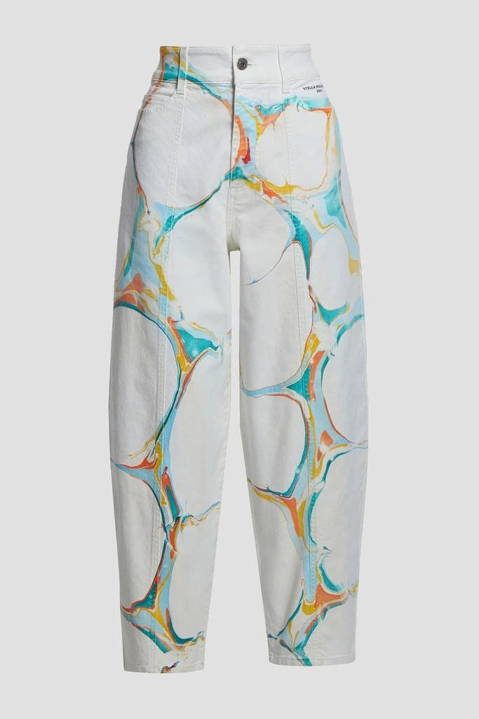 Stella McCartney Painted high-rise tapered jeans 1