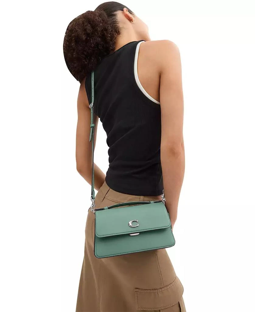 Coach Juno Small Black Leather Bag 4