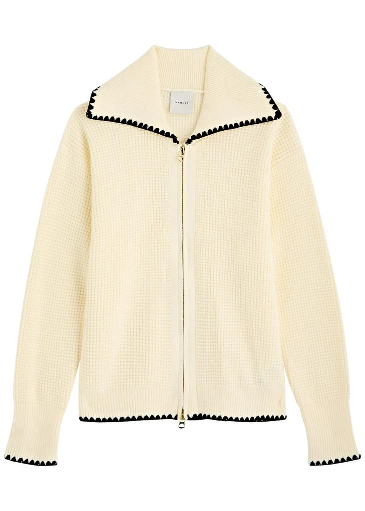 Varley Sibley waffle-knit jacket 1