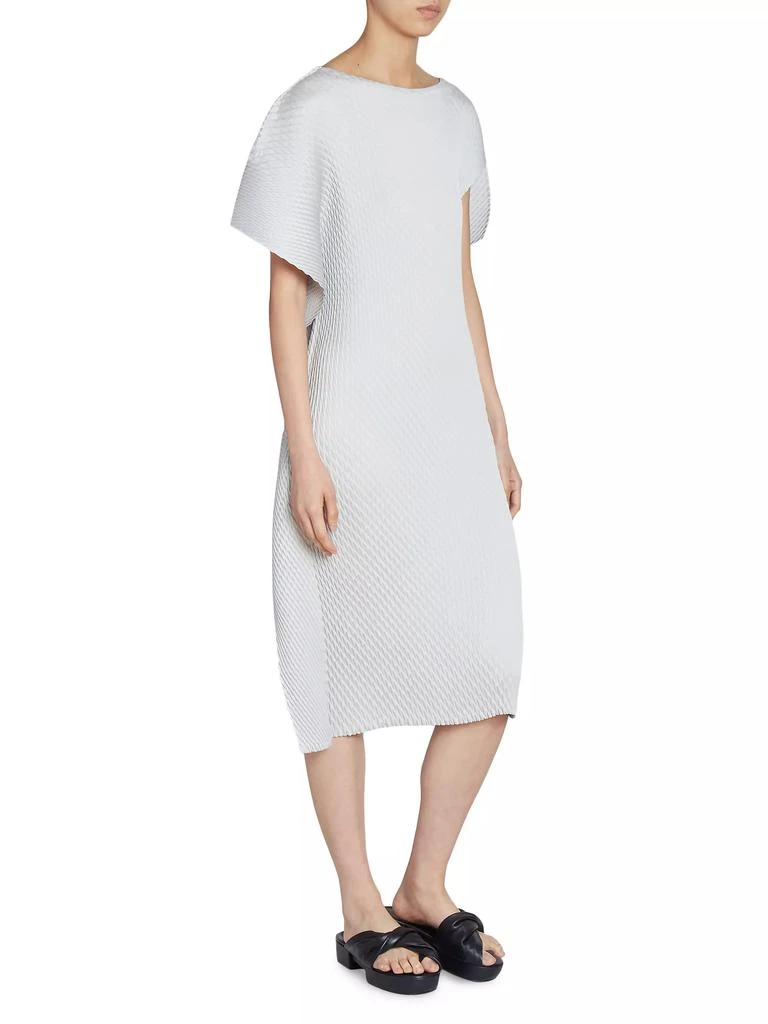Issey Miyake Sleek Pleats Asymmetric Midi-Dress 2