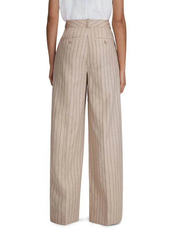 REISS Odette Pinstriped Wide-Leg Pants 3