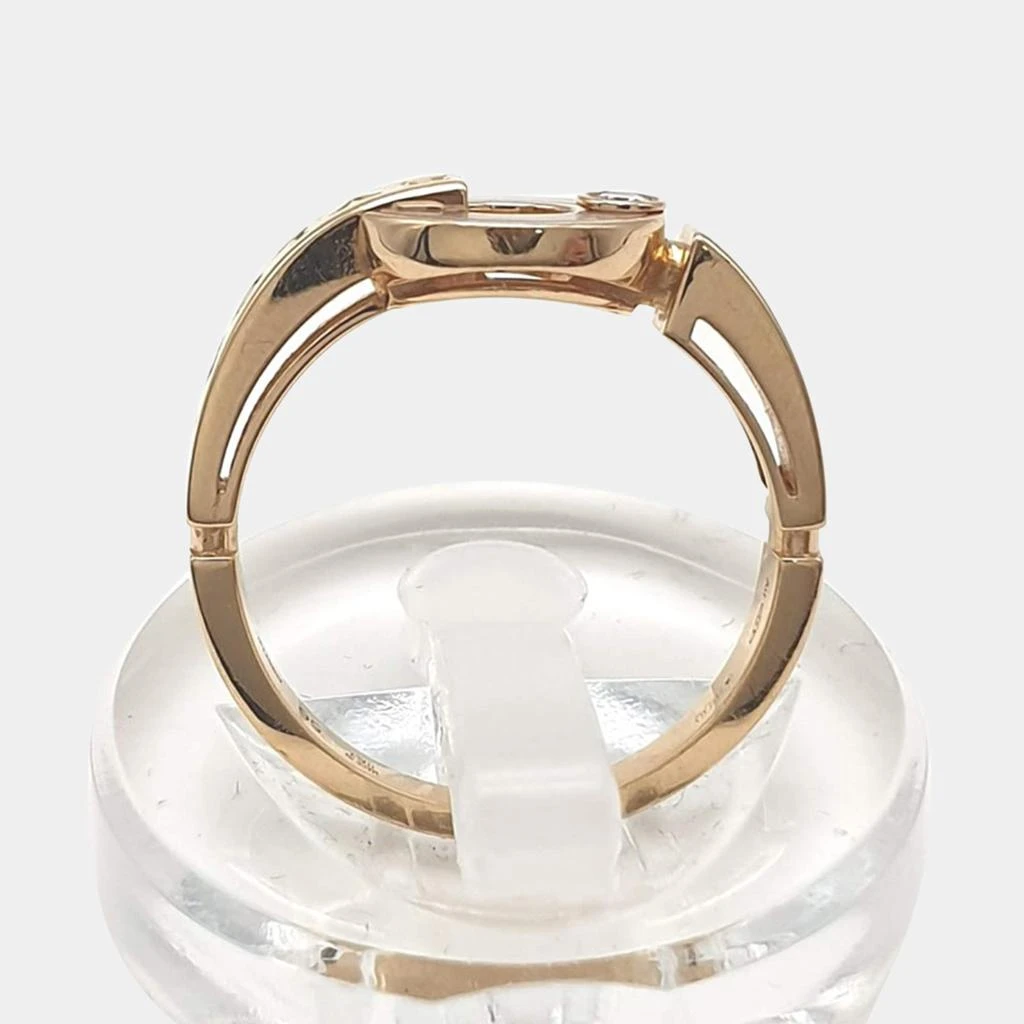 BVLGARI Bulgari Rose Gold Diamond Mother of Pearl Ring US 7.5 6