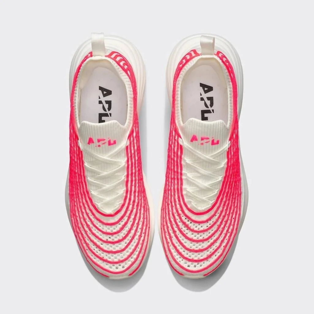 Apl Women's Techloom Zipline Sneakers In Ivory/magenta 1