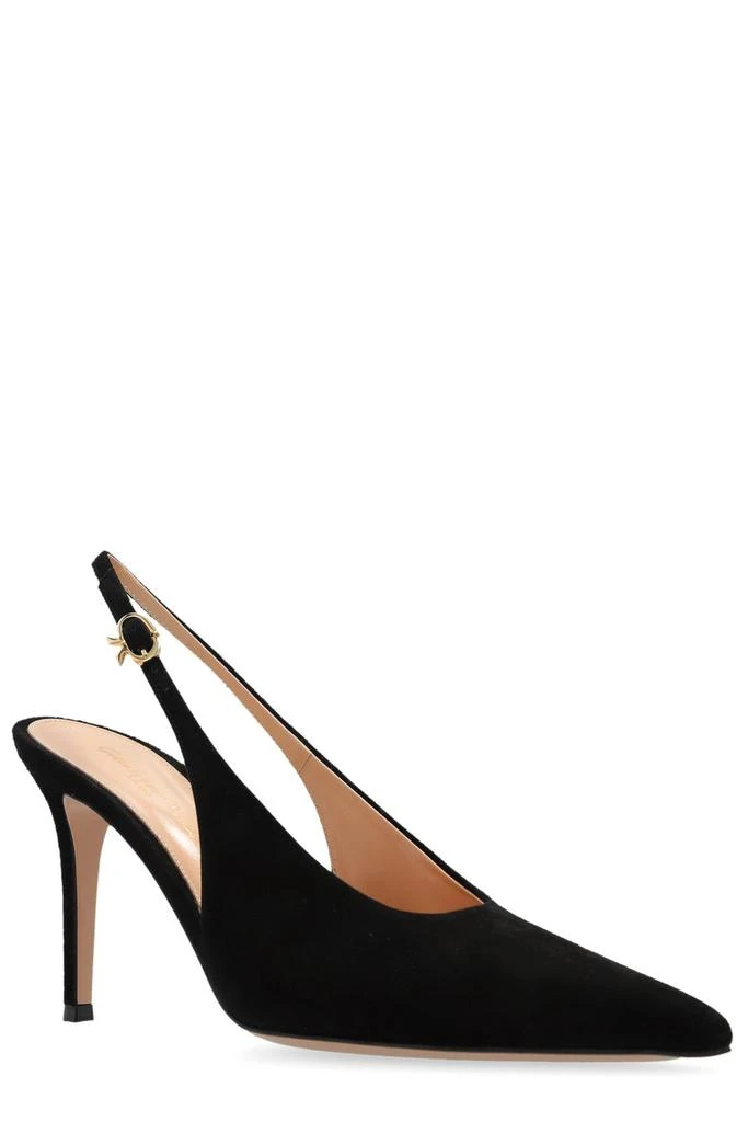 Gianvito Rossi Gianvito Rossi Robbie Pointed Toe Slingback Pumps 2