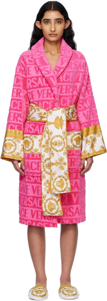 Versace Pink 
I Heart Baroque
 Bathrobe