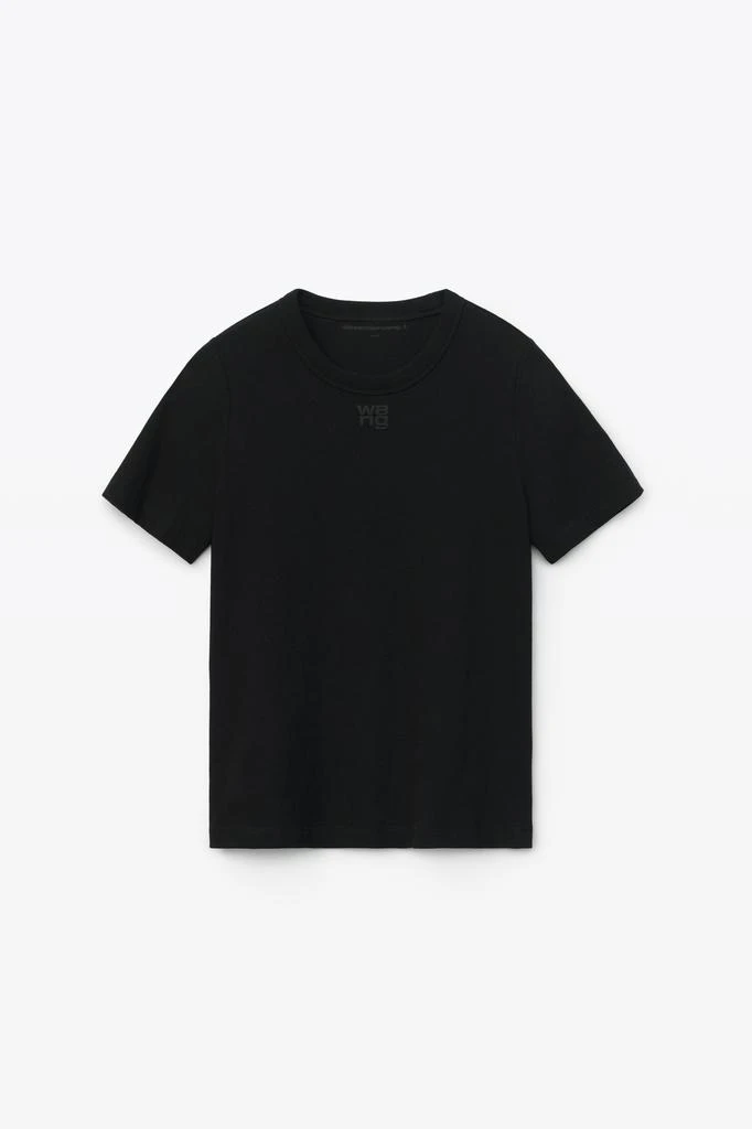 Alexander Wang PUFF LOGO SHRUNKEN TEE IN COTTON JERSEY 3