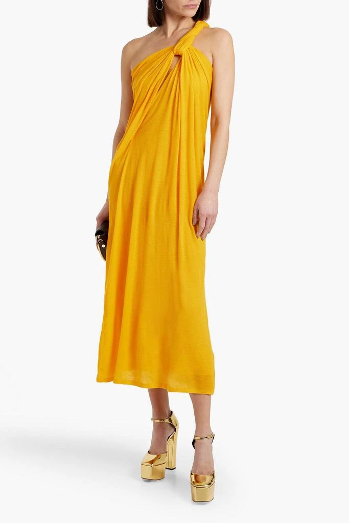 knee length dresses for ladies Chloe Vertical Stripe Midi Dress – Runway Catalog main image 1