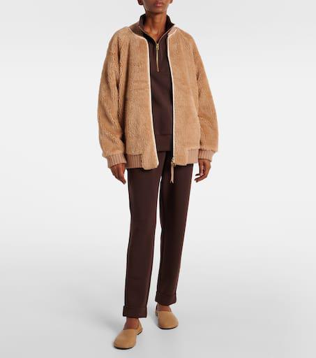 Varley Ella fleece bomber jacket