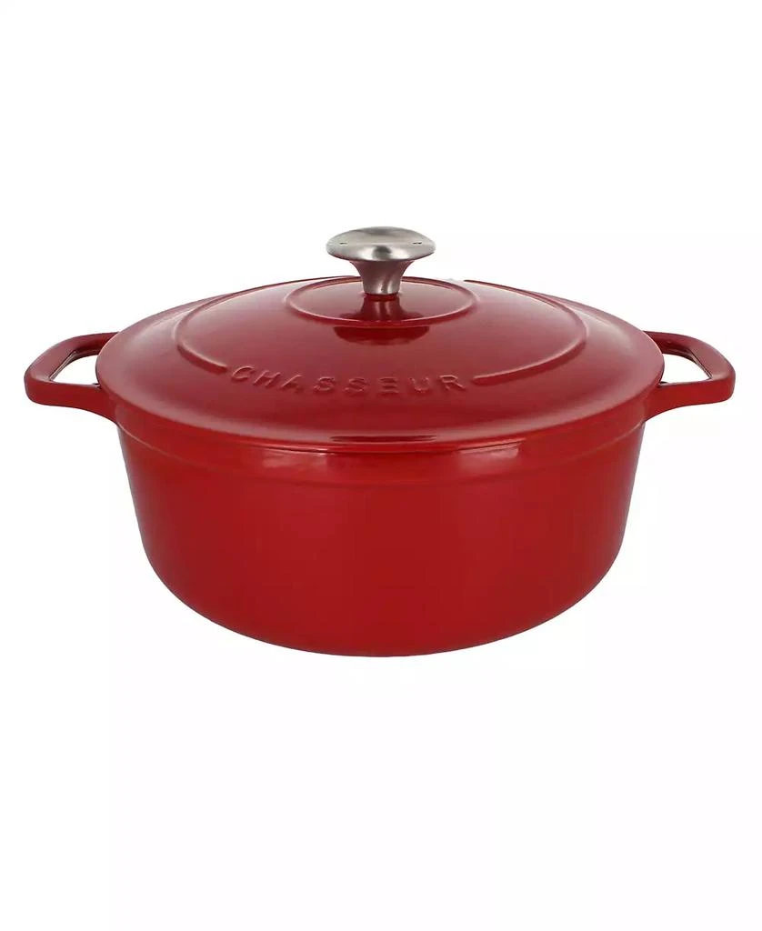 Chasseur French Enameled Cast Iron 6.25 Qt. Round Dutch Oven 1