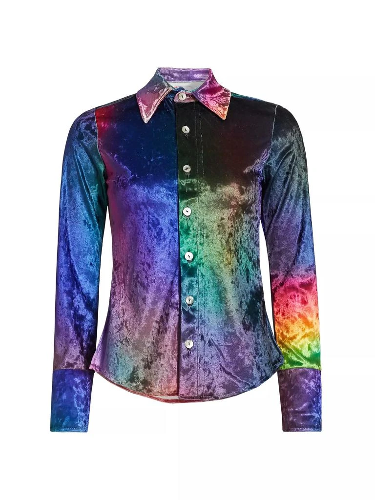 BruceGlen Prism Crushed Velvet Shirt 1