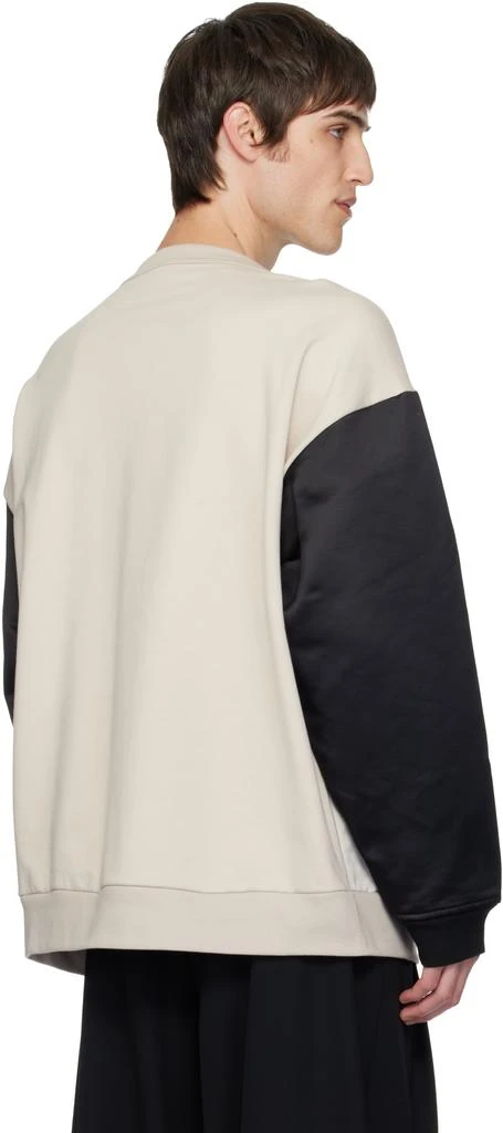 Dries Van Noten Off-White 
Black Paneled Sweatshirt 3