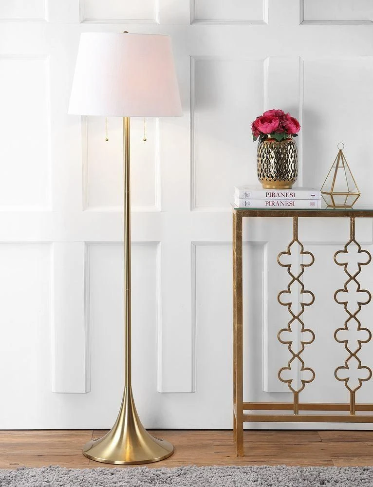 JONATHAN Y Amelia 63" Metal LED Floor Lamp