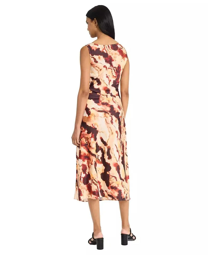 Donna Morgan Women's Sleeveless Cowlneck Midi Dress 3
