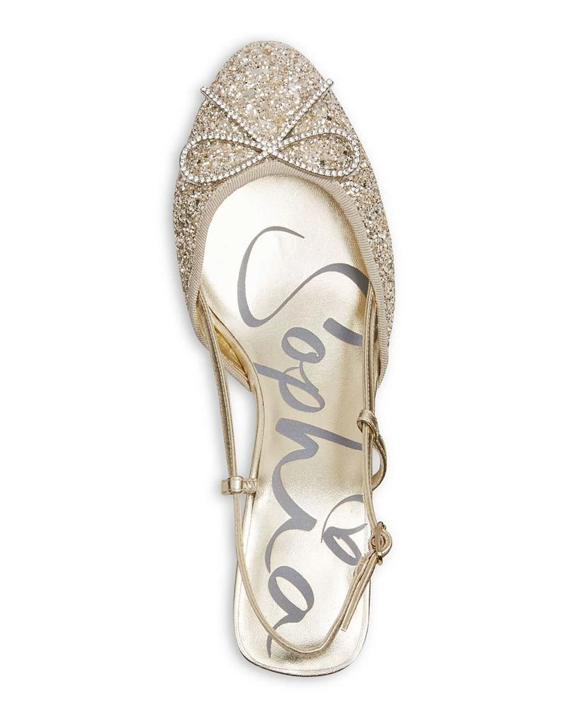 Sophia Webster Women's Pirouette Ballet Bow Embellished Pumps 3