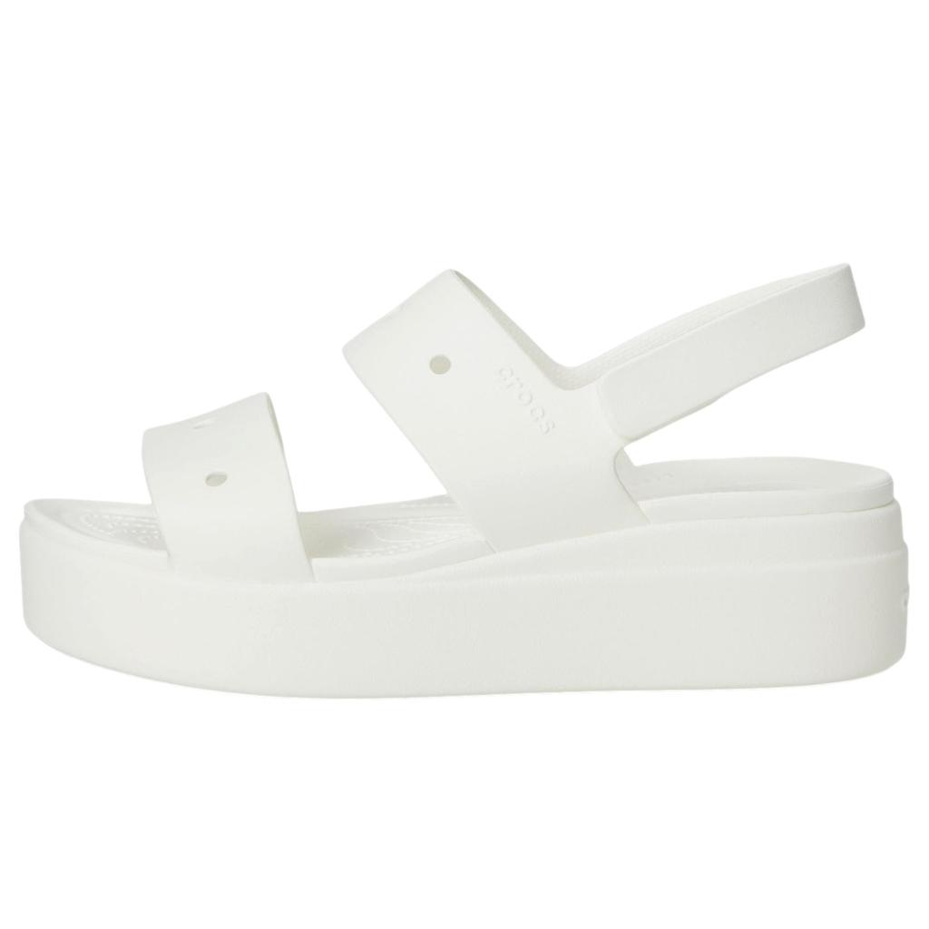 Crocs Brooklyn 4U Low Wedges White  210676-100 Women's