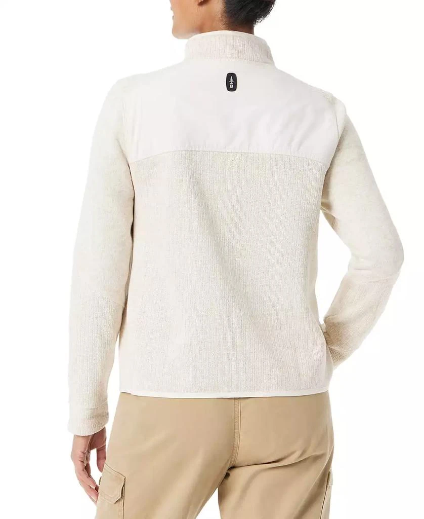BASS OUTDOOR Women
s Mixed-Media Mock-Neck Sweatshirt 7
