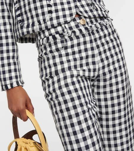 ETRO Gingham flared pants 4