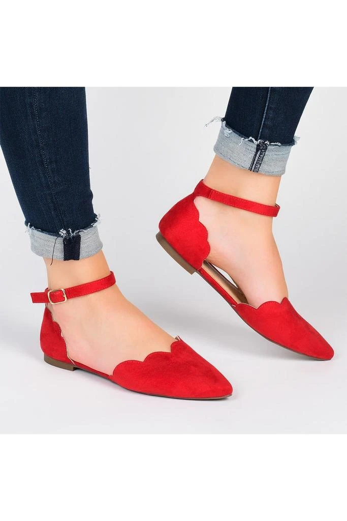 Journee Collection Lana Ankle Strap Flat 4